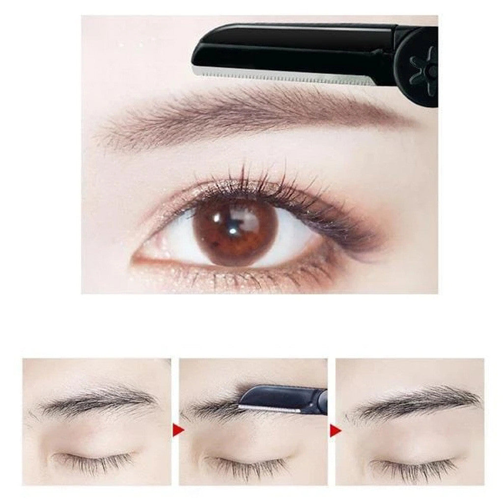 Foldable eyebrow shaver