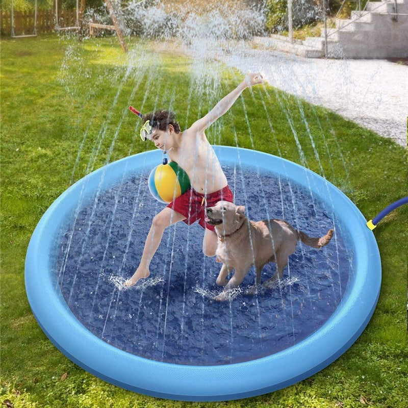 Slip Splash Pad For Kids And Pet Dog Pool Summer