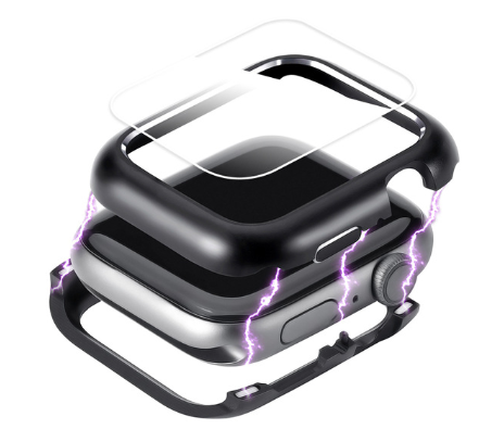 Compatible avec Apple, boîtier iwatch en métal magnétique