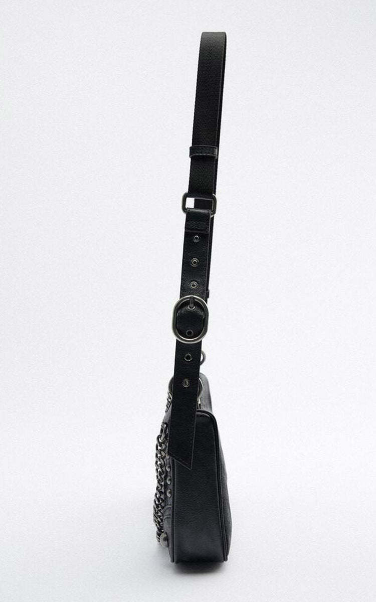 Ladies Rock Underarm Bag Cadena de gran capacidad Un hombro