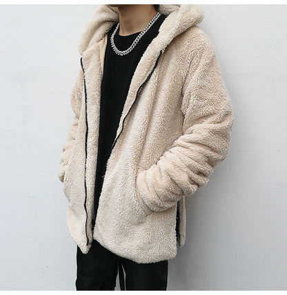 Chaqueta con capucha de sherpa