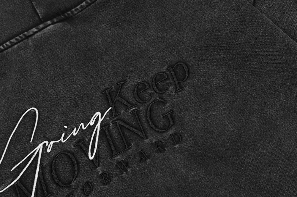 Washed Old Hooded Jacket For Men