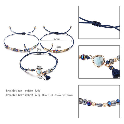 Geometric Design Crystal Pick Stone Multi-element Free Combination With Fashion Bracelet