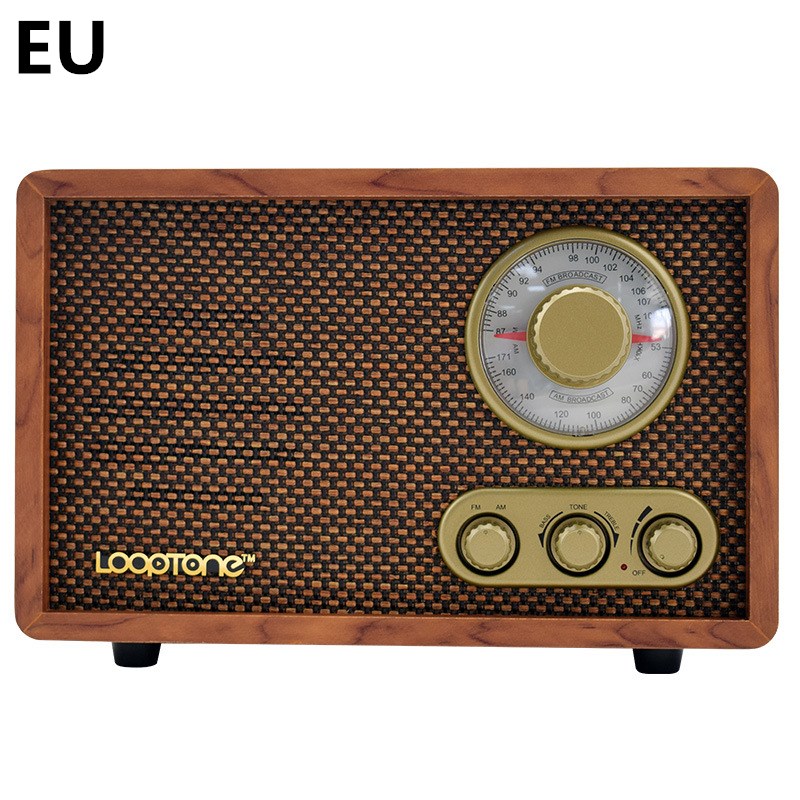 Wooden Old-Fashioned Semiconductor Home Bluetooth Radio