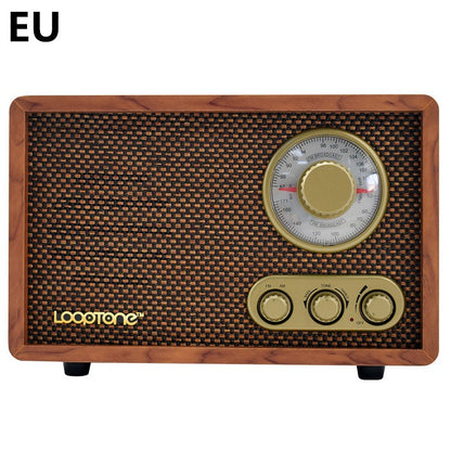 Wooden Old-Fashioned Semiconductor Home Bluetooth Radio