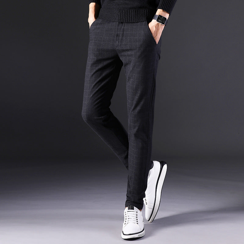 Pantalón recto slim hombre
