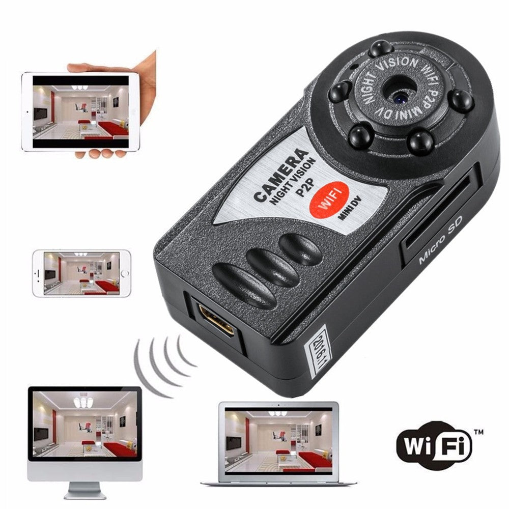 Mini cámara WiFi Cámara de video inalámbrica Securiy con visión nocturna infrarroja DVR inalámbrico
