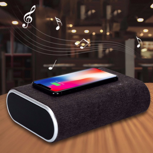 Wireless charger speaker