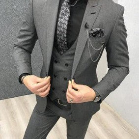 Traje de padrino de novio para hombre de tres piezas