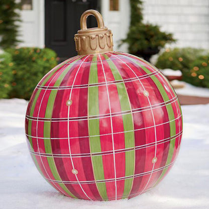 Bola de adorno navideño inflable para exteriores de Pvc 60CM