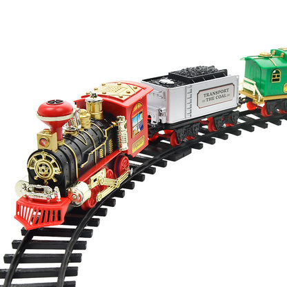 Electric smoke remote control rail train