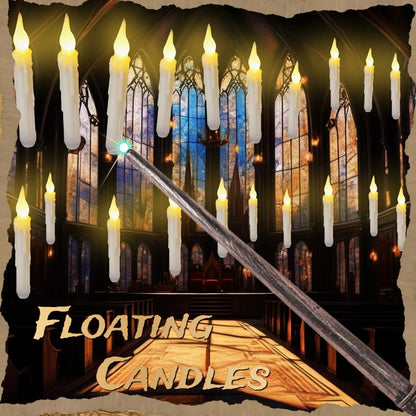 Halloween Floating LED Candles With Magic Wand