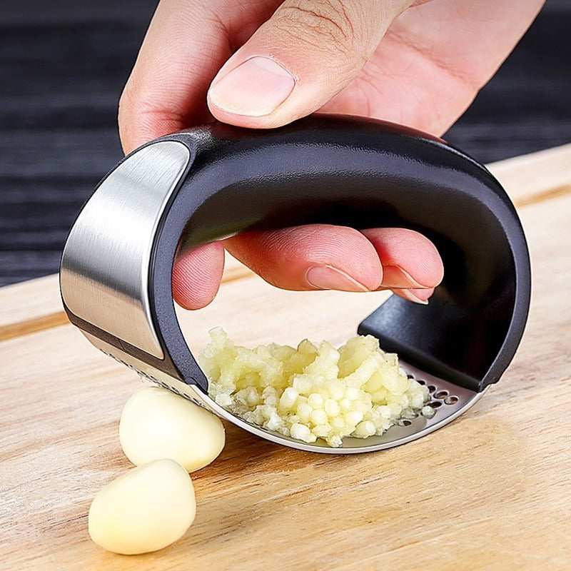 Anual Stainless Steel Garlic Press Manual Garlic Mincer Chopping Garlic Tools Curve Fruit