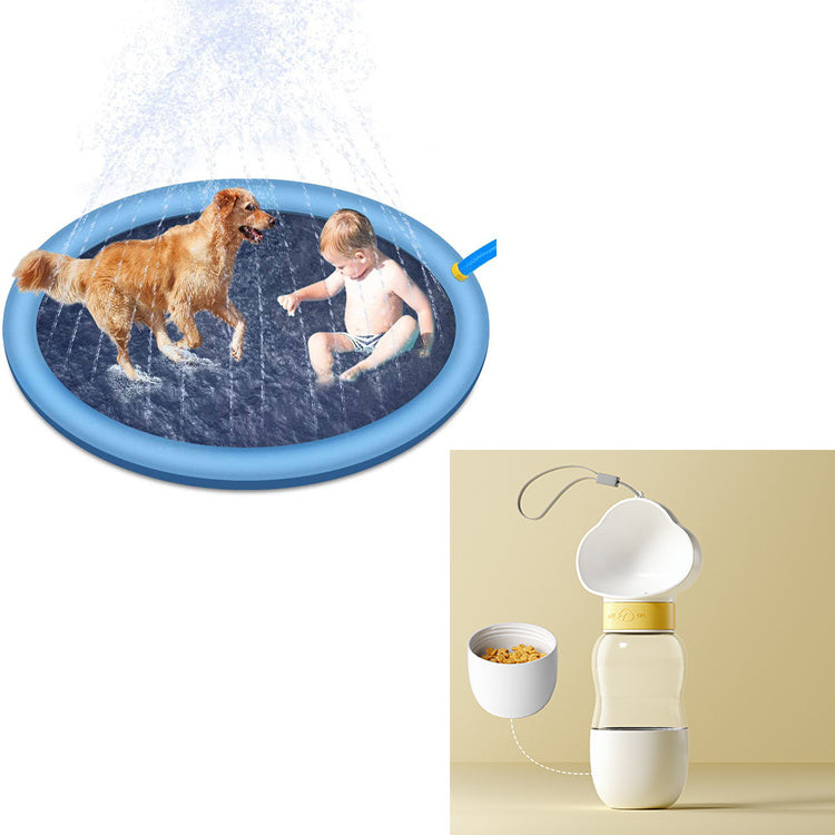 Slip Splash Pad For Kids And Pet Dog Pool Summer