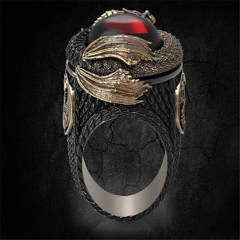 Vintage Fashion Men's Carved Ring