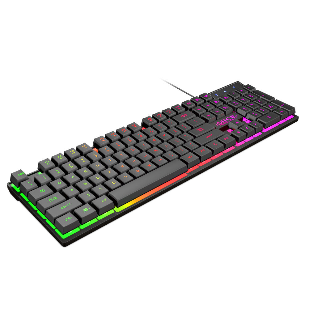 Teclado iluminado con cable USB