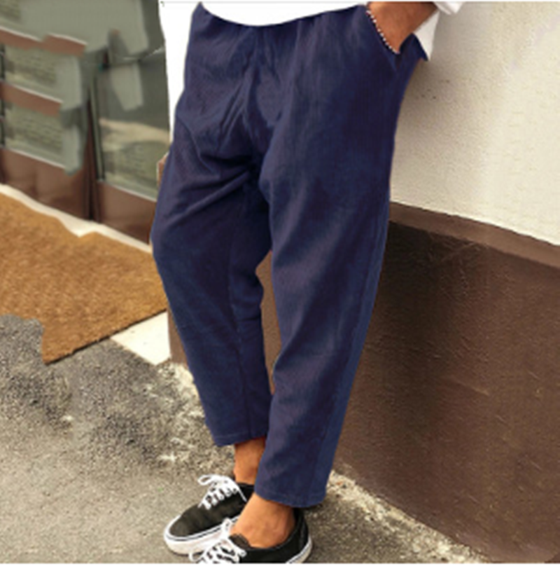 Pantalones de pana de invierno para hombre, ropa de calle,