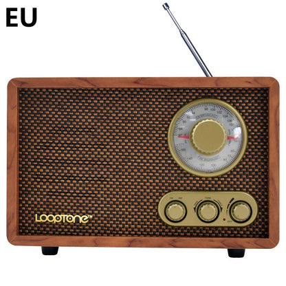 Wooden Old-Fashioned Semiconductor Home Bluetooth Radio