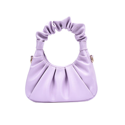 Pleated bag small hand underarm bag