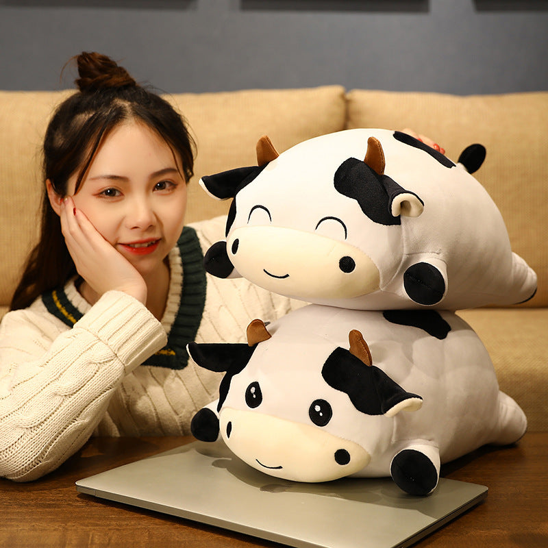 Home Fashion Plush Cow Doll Easy To Deform
