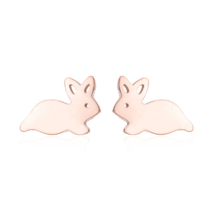 Cute Rabbit Stainless Steel Studs