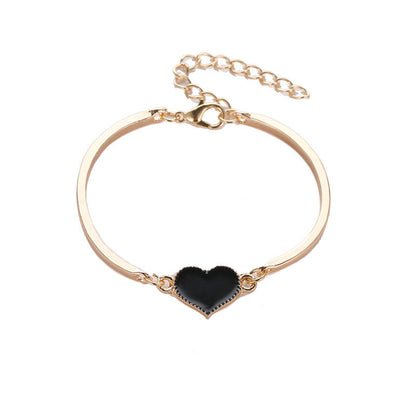 Pulsera de corazón de melocotón retro al por mayor de joyas de amor de moda