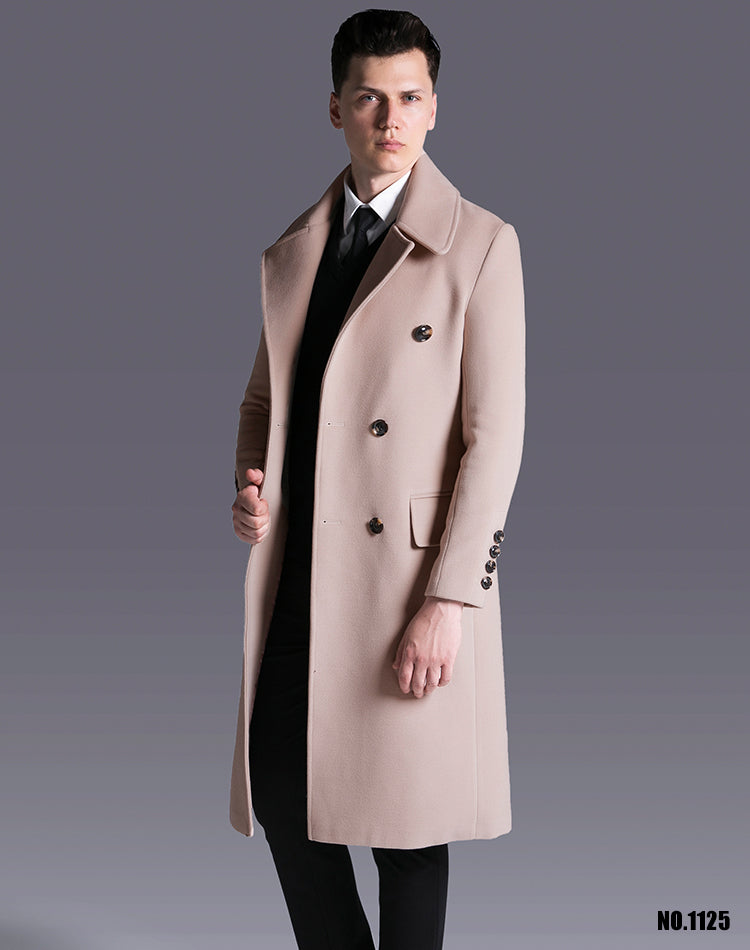 Business Coat With Large Lapel And Large Size Wool