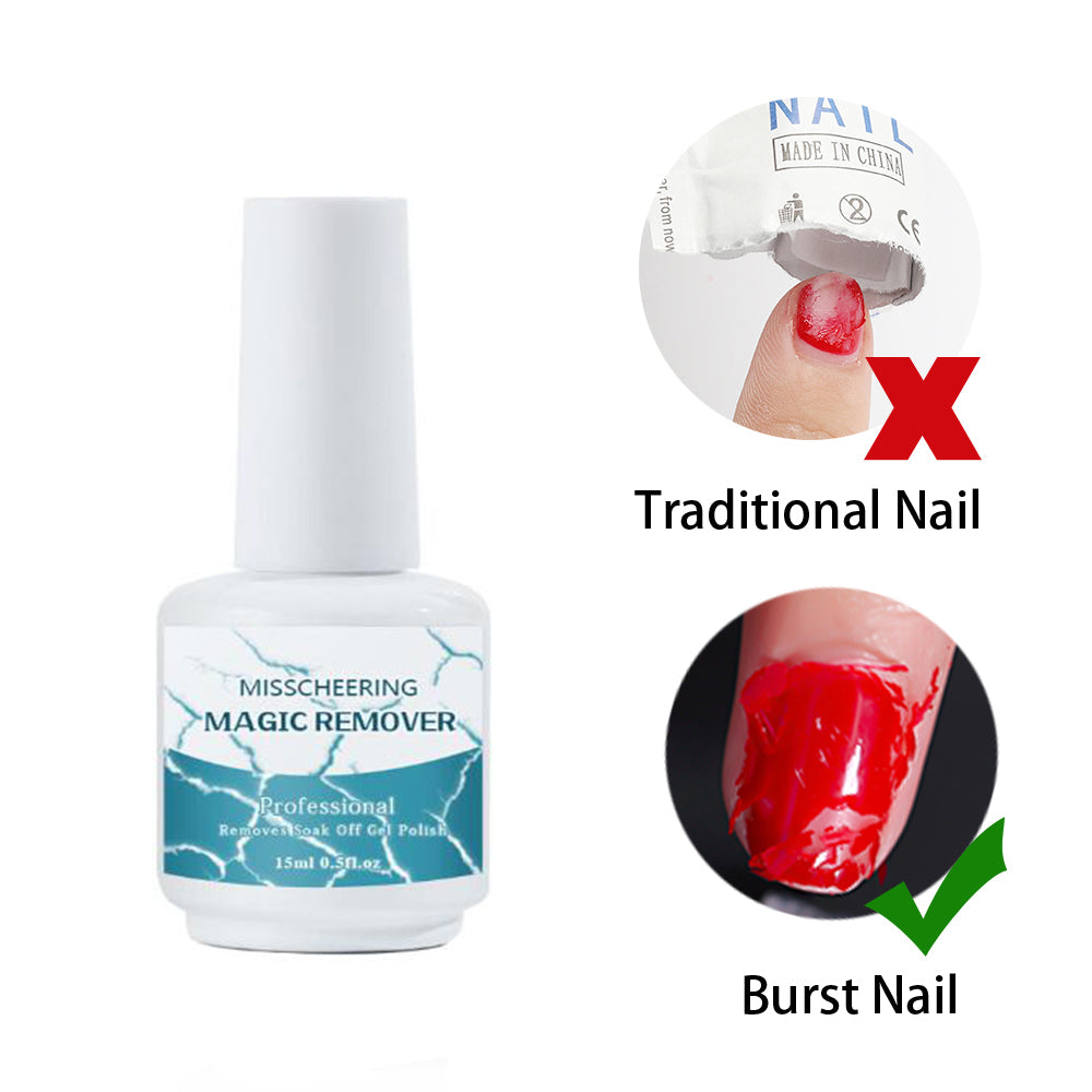 Dissolvant pour ongles éclaté fournitures pour dissolvant pour ongles