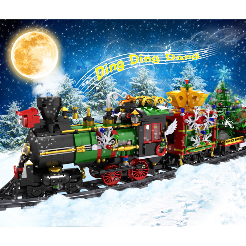 Mould King Creative Toys APP Remote Control Trains Motorized Winter