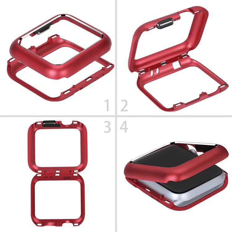 Compatible avec Apple, boîtier iwatch en métal magnétique