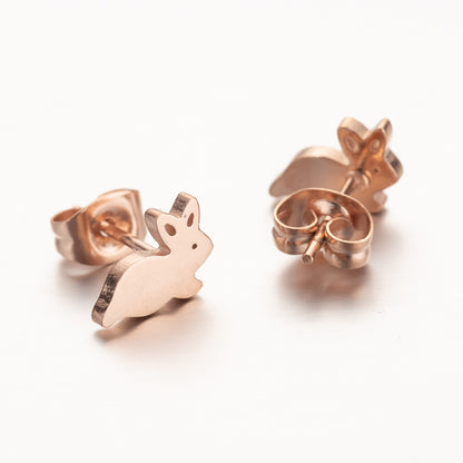 Cute Rabbit Stainless Steel Studs