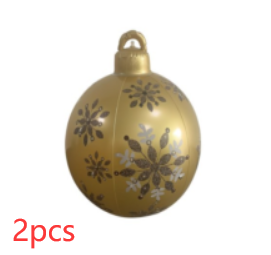 Bola de adorno navideño inflable para exteriores de Pvc 60CM