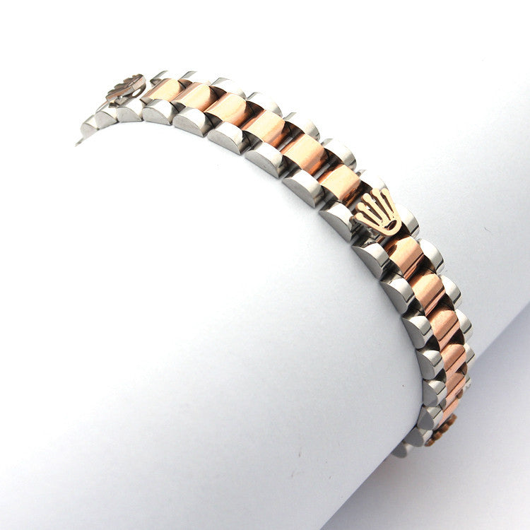 Crown  bracelet style women's titanium steel bracelet