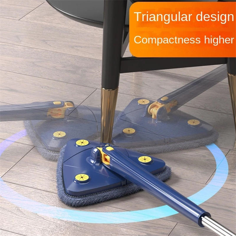 Vadrouille Triangle extensible 360 ​​rotatif réglable 110 Cm vadrouille de nettoyage pour baignoire carrelage sol mur nettoyage vadrouille nettoyage en profondeur vadrouille