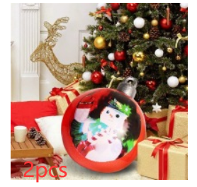 Bola de adorno navideño inflable para exteriores de Pvc 60CM