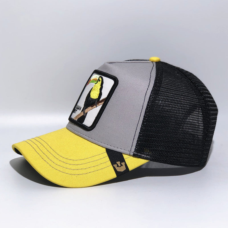 Toucan embroidered baseball cap animal