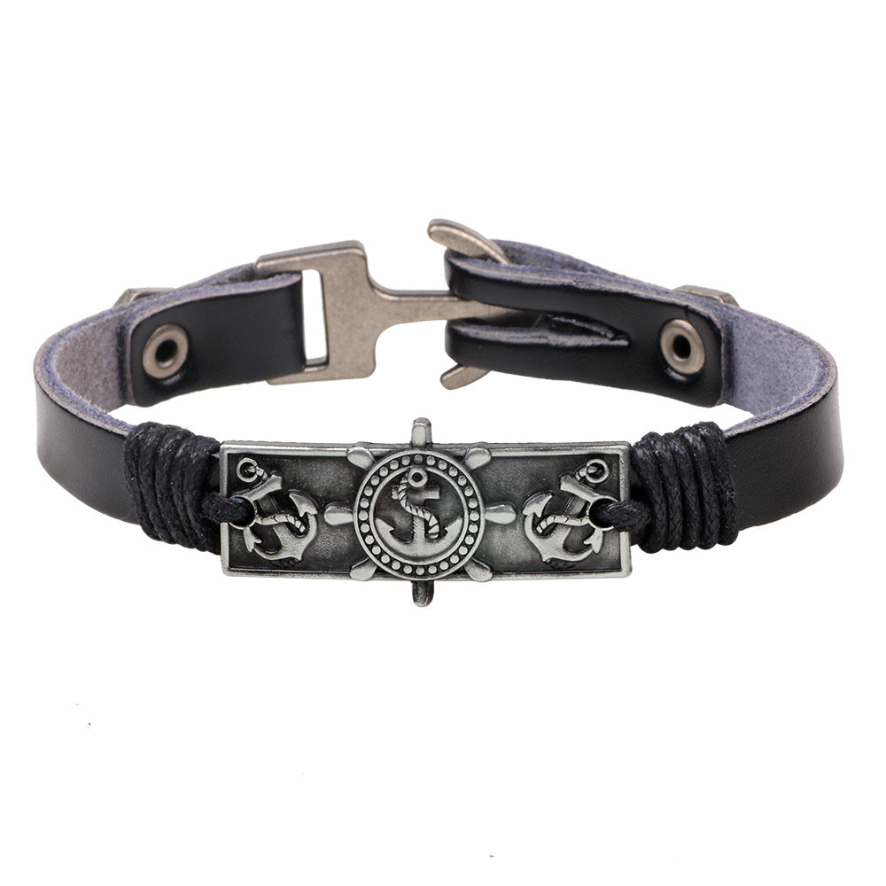 Fashion anchor bracelet bracelet men