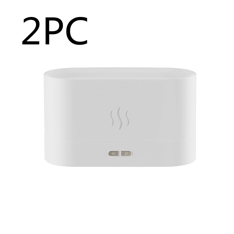 Diffuseur d'arômes avec humidificateur à brouillard léger à flamme Diffuseur d'aromathérapie avec protection automatique sans eau pour spa, bureau de yoga à domicile