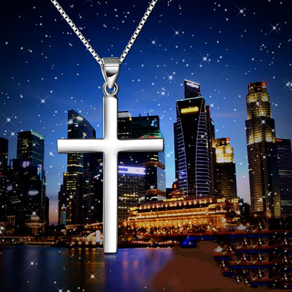 S925 Sterling Silver Cross Necklace