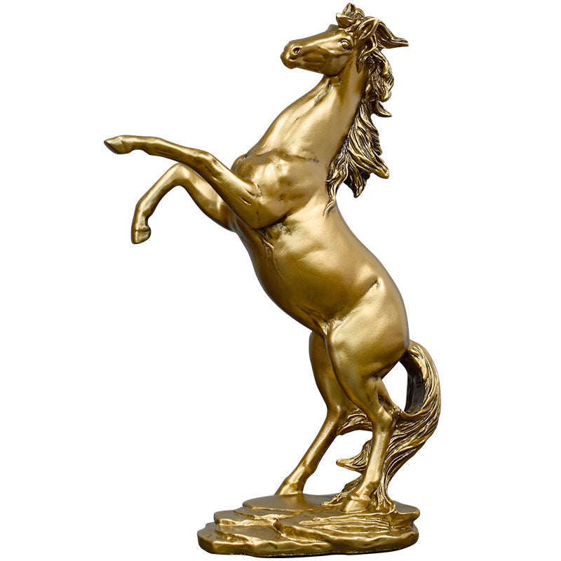 Light Luxury Horse Decoration New Home Gifts All Copper Living