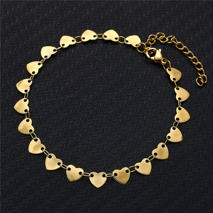 Stainless Steel Simple Graceful Gold Silver Short Bracelet