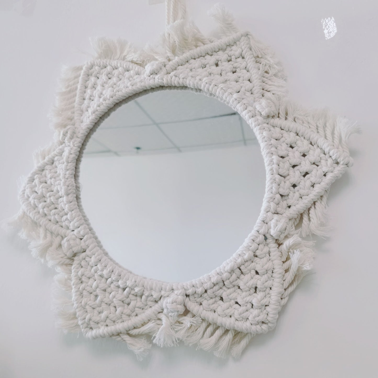 Woven Decorative Mirror Creative Homestay Decoration