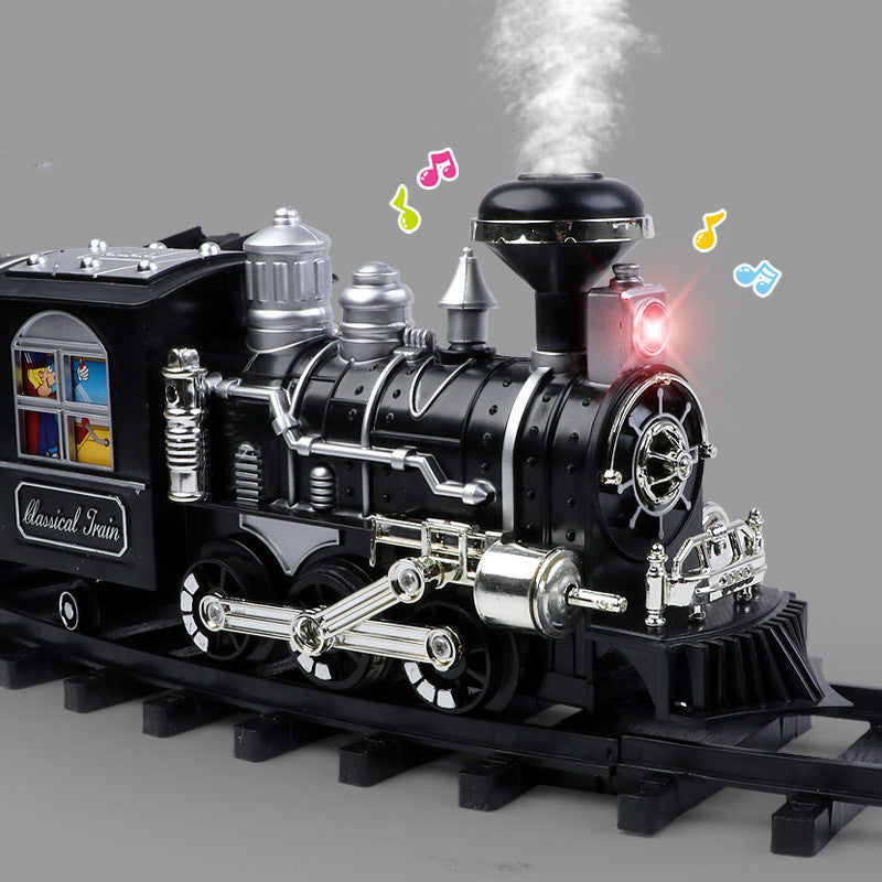 Tren eléctrico clásico para niños, tren para fumar.