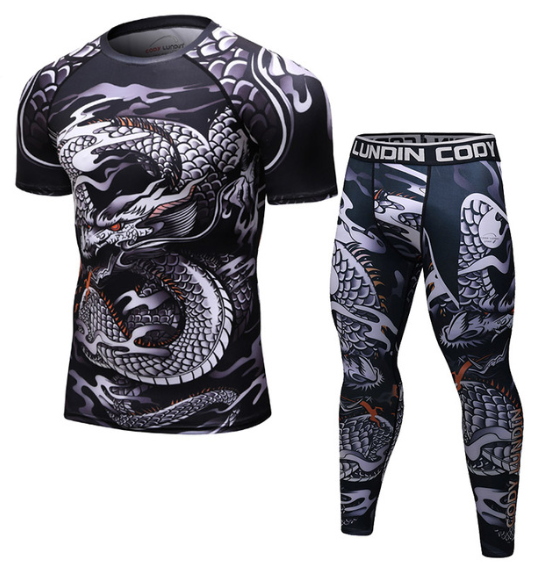 MMA Work Out Compression Rashguard T Shirt