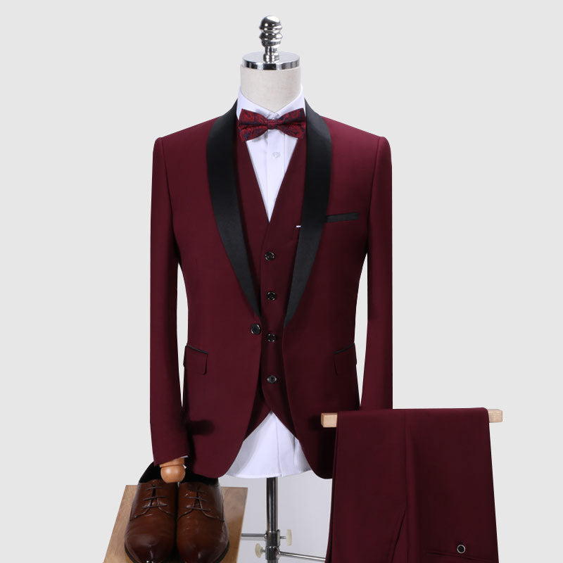 Mens Suits 3Pcs Formal Casual Slim High Quality Stylish Sets