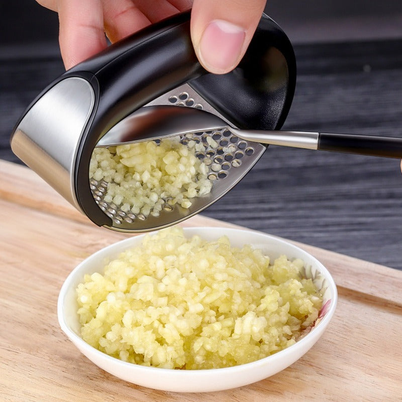 Anual Stainless Steel Garlic Press Manual Garlic Mincer Chopping Garlic Tools Curve Fruit