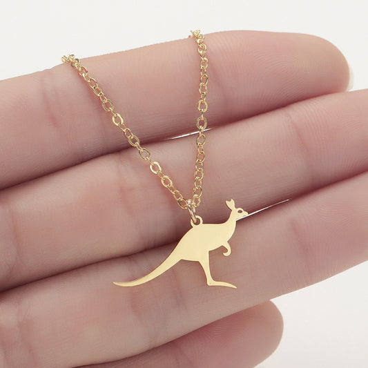 Animal Kangaroo Necklace Clavicle Chain Jewelry