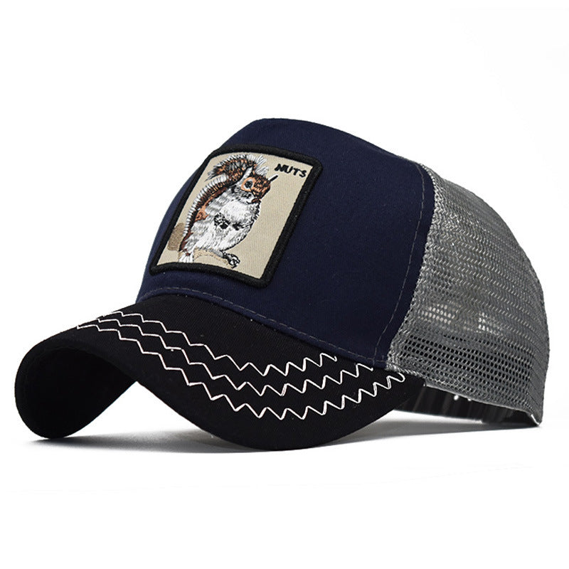 Animal Embroidery Net Cap Baseball