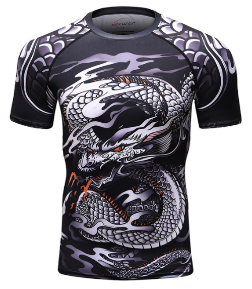 MMA Work Out Compression Rashguard T Shirt