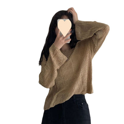 thin pullover, fashion long sleeve sweater